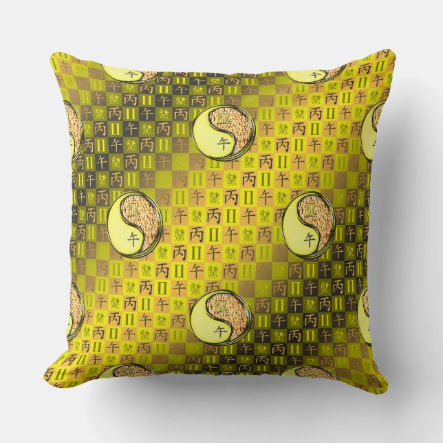 Coussin Gémeaux & Cheval de Feu (Recto)