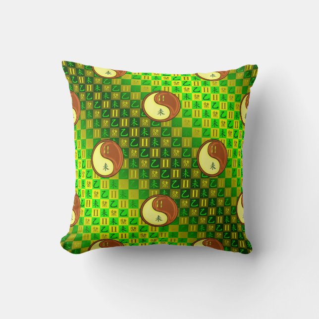 Coussin Gémeaux & Chèvre de Bois (Recto)