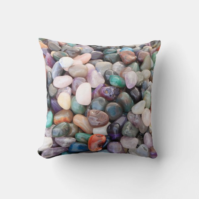 Coussin Gemstones Crystals Pebbles (Recto)