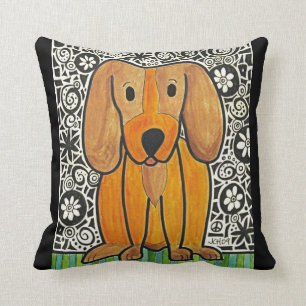 Coussin génial d'art de chiot