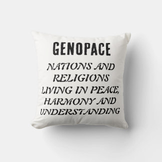 Coussin GENOPACE Les nations et les religions vivant en pa
