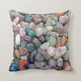 Coussin Géologie Rocks Gem semi précieux Stone Quartz