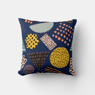 Coussin Géométrie amusante : Motif multicolore Abstrait