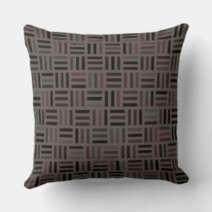 Coussin Géométrie Brown et rose