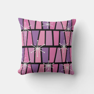 Coussin Géométrique MCM Abstrait Rose Violet