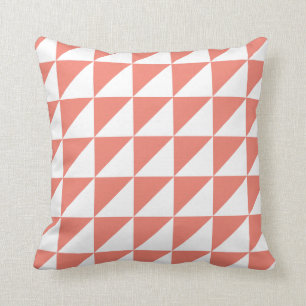Coussin géométrique moderne de Coral