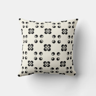 Coussin Géométrique Moderne Réversible À Pois