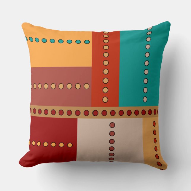 Coussin Géométrique native Sunshine (Recto)
