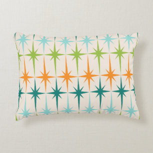 Coussin géométrique vintage d'accent de Starburs
