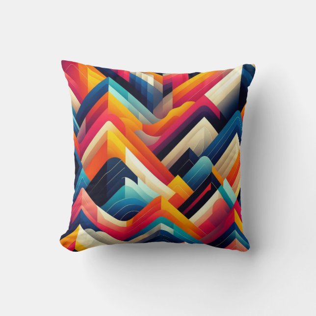Coussin Géométrique vive (Recto)