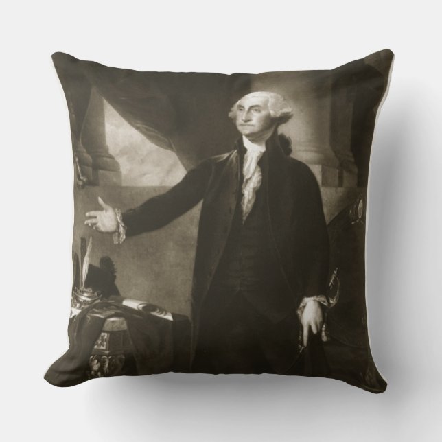 Coussin George Washington, ęr président du Sta uni (Recto)