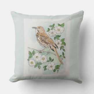 Coussin Georgia state bird and flower