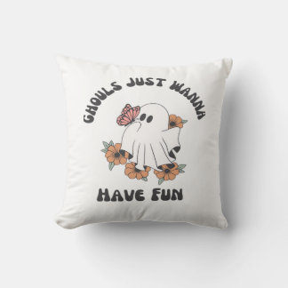 Coussin Ghouls veut juste avoir un design Déplaisant amusa