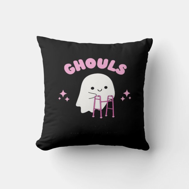 Coussin Ghouls veut juste s'amuser Funny & Sloth (Recto)