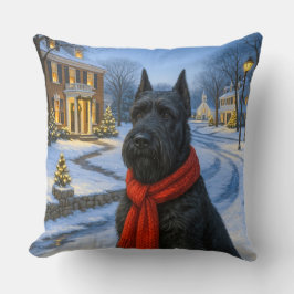 Coussin Giant Schnauzer Holiday