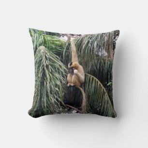 Coussin Gibbon Singe Juste Chillin, Lancer Cushion