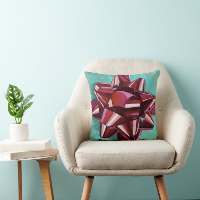 Coussin Gift Bow Painting - Holiday Decor (Chaise)