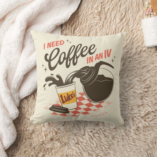 Coussin Gilmore Girls Luke’s Coffee IV Quote (Couverture)