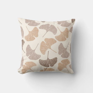 Coussin Ginkgo biloba : design transparent sec.