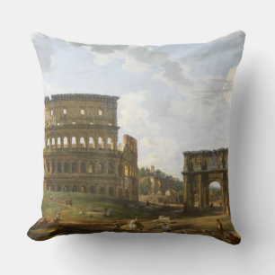 Coussin Giovanni Paolo Panini Vue du Colisée