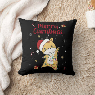Coussin Girafe Girafe Girafe Winter Animals