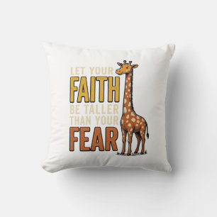 Coussin Girafe La Foi Sur La Peur Chemise Vintage Chrétien