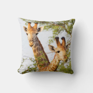 Coussin Girafes dépassant de la végétation