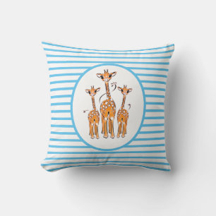 Coussin Giraffe Bébé mignonne, animaux de safari Jeter Ore
