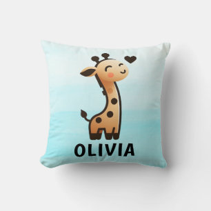 Coussin Giraffe Cute Sleek Personnalisée