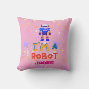 Coussin Girls Love Robots