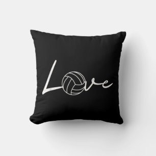 Coussin Girls Love Volleyball Player Cadeau Graphique