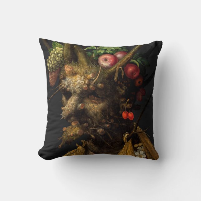Coussin Giuseppe Arcimboldo - Quatre saisons en une tête (Recto)