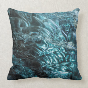Coussin Glace bleue d'une grotte de glace, Islande