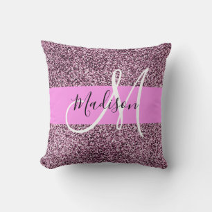 Coussin Glam Pink & Violet Parties scintillant Sparkings N