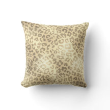 Glam Sepia Gold Animal Lampart Skin Luxe