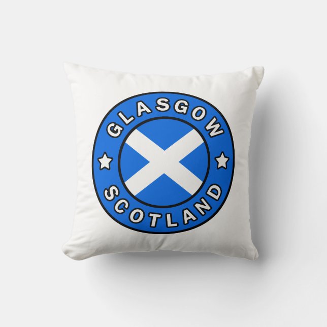 Coussin Glasgow Écosse (Recto)