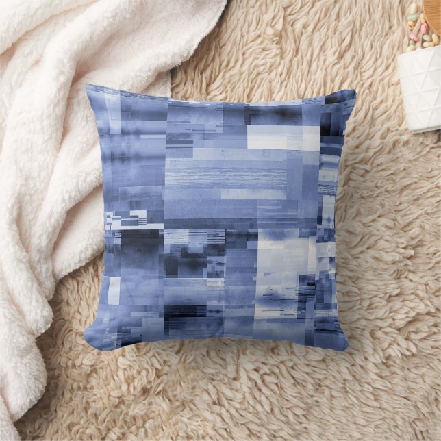 Coussin Glitch abstract gamer pattern (Couverture)