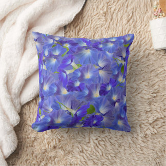 Coussin Gloire du Matin Bleu Céleste Fleur 3D