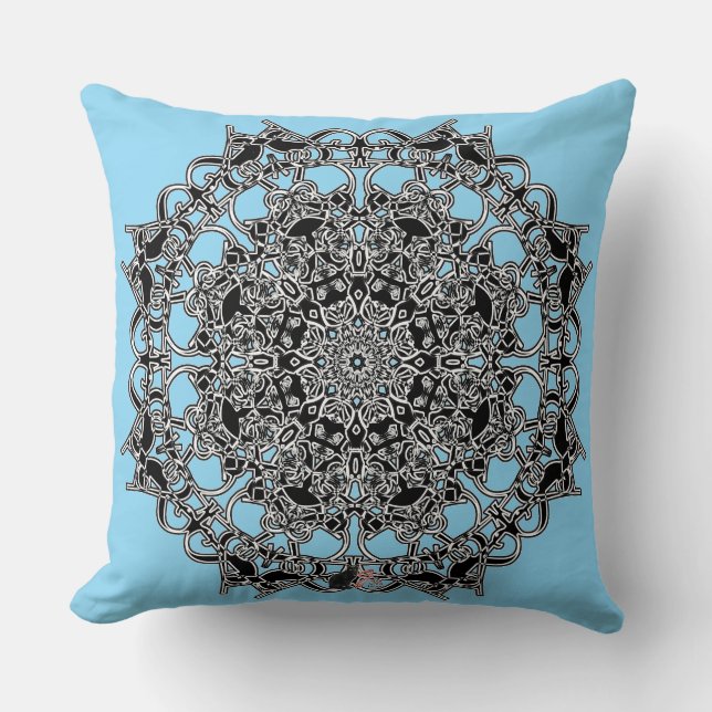 Coussin Glyphe Octa Fabuleux  (Recto)