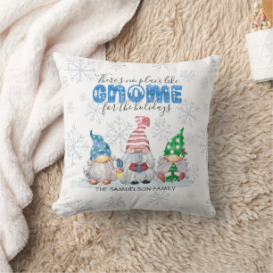 Coussin GNOME POUR LES VACANCES Aquarelle Personnalisée