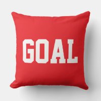 GOAL Sporty Athlétique Texte Blanc Sur Rouge Éclat