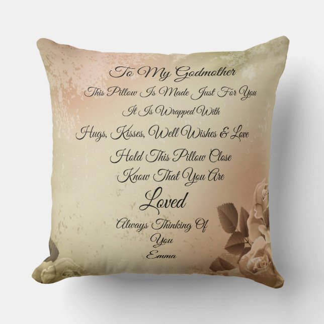 Coussin Godmère personnalise l'oreiller à lancer (Recto)