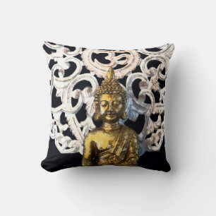 Coussin Gold Earth Buddha OM Aum Mantra Ajna Méditation