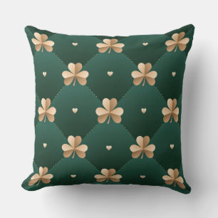 Coussin Gold/Green Clover