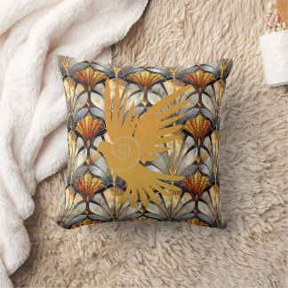 Coussin Golden Dove Throw Pillow