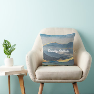 Coussin Golden Mountain personnalisée