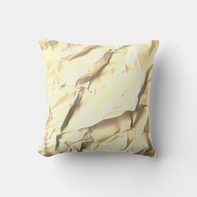 Coussin Golden Paper Texture Pillow (Recto)