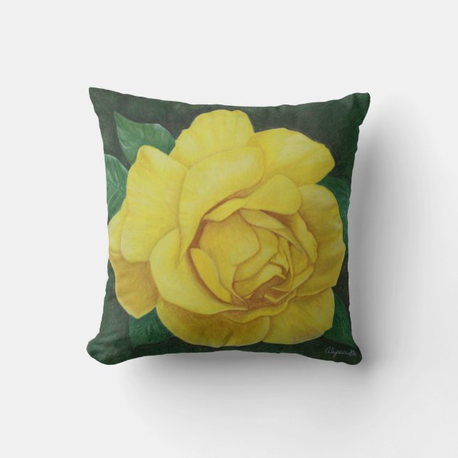 Coussin Golden Petals (Recto)