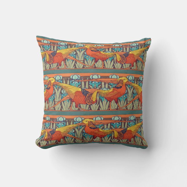Coussin Golden Pheasant Retro (Recto)