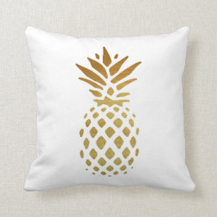 Coussin Golden pineapple, Fruit en or
